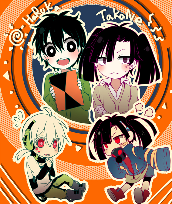konoha, enomoto takane, and kokonose haruka (kagerou project and 1 more) drawn by chocho_(homelessfox)