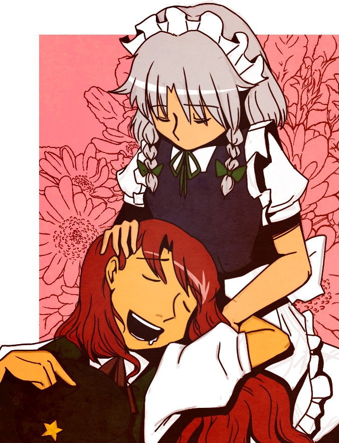 izayoi sakuya and hong meiling (touhou) drawn by nawo_(peace)