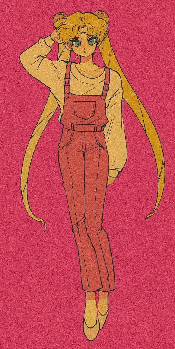 tsukino usagi (bishoujo senshi sailor moon) drawn by pikurusu