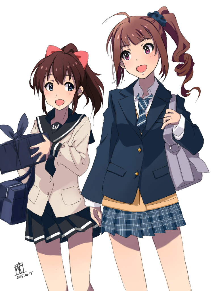 yokoyama nao and satake minako (idolmaster and 2 more) drawn by mistrail