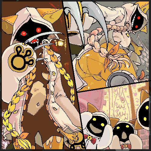 taokaka and kaka kittens (blazblue) drawn by matsuda_k