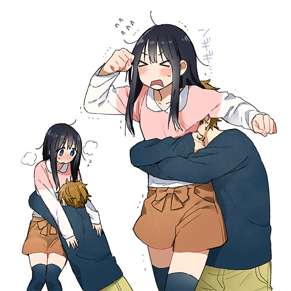 kitashirakawa tamako and ooji mochizou (tamako market) drawn by momose_(oqo)
