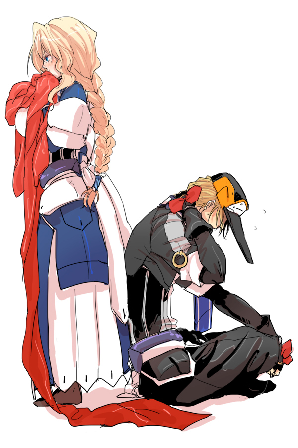 mary stuart and tenzou crossunite (kyoukaisenjou no horizon) drawn by hjm