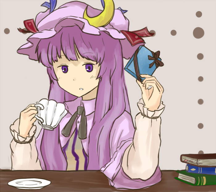 patchouli knowledge (touhou) drawn by fujinoki_(horonabe-ken)
