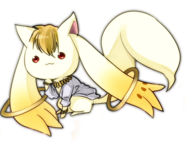 kyubey and gilgamesh (fate and 2 more) drawn by tusk0315