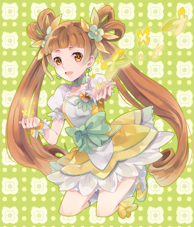 yotsuba alice and cure rosetta (precure and 1 more) drawn by 88_(kimidori_midori)