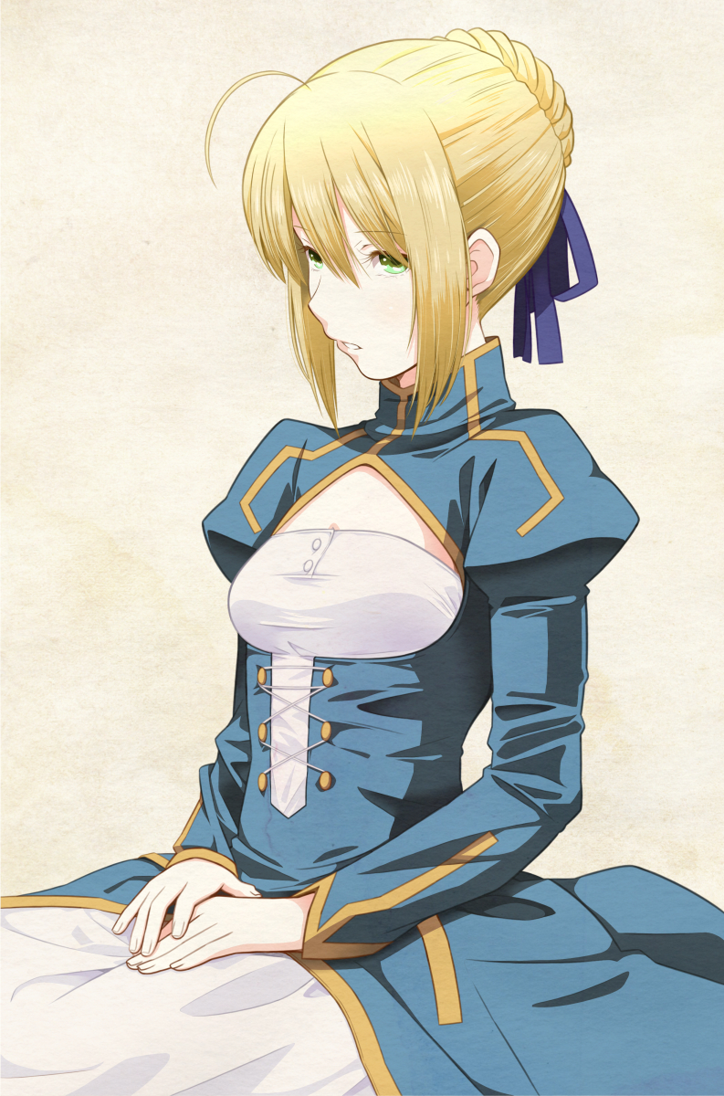 artoria pendragon and saber (fate and 1 more) drawn by tsukumo_(soar99)