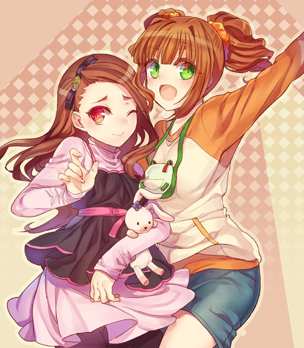 minase iori, takatsuki yayoi, and usa-chan (idolmaster and 1 more) drawn by tenkuu_sphere