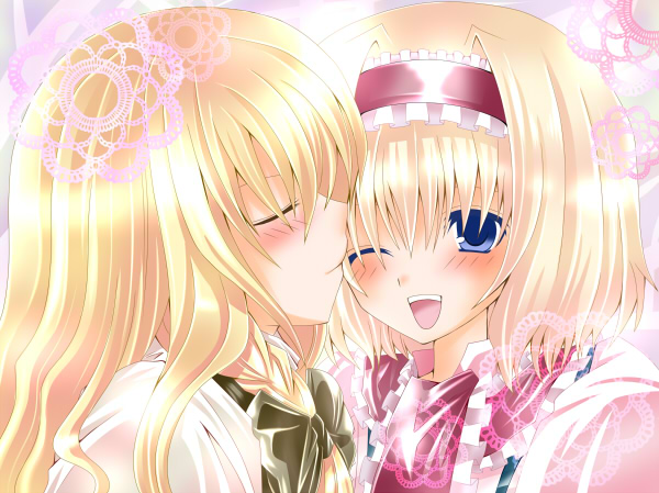 kirisame marisa and alice margatroid (touhou) drawn by nanase_nao