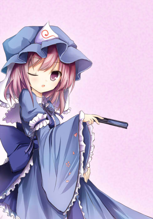 saigyouji yuyuko (touhou) drawn by yuuhagi_(amaretto-no-natsu)