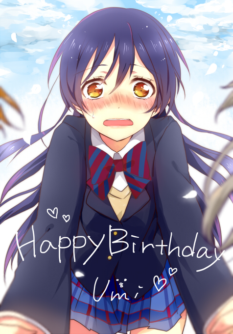sonoda umi (love live! and 1 more) drawn by shiki_hinako
