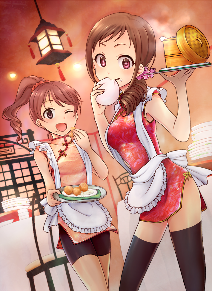 shiina noriko and ohara michiru (idolmaster and 1 more) drawn by akai_mi_ga_bakuhatsu_shita
