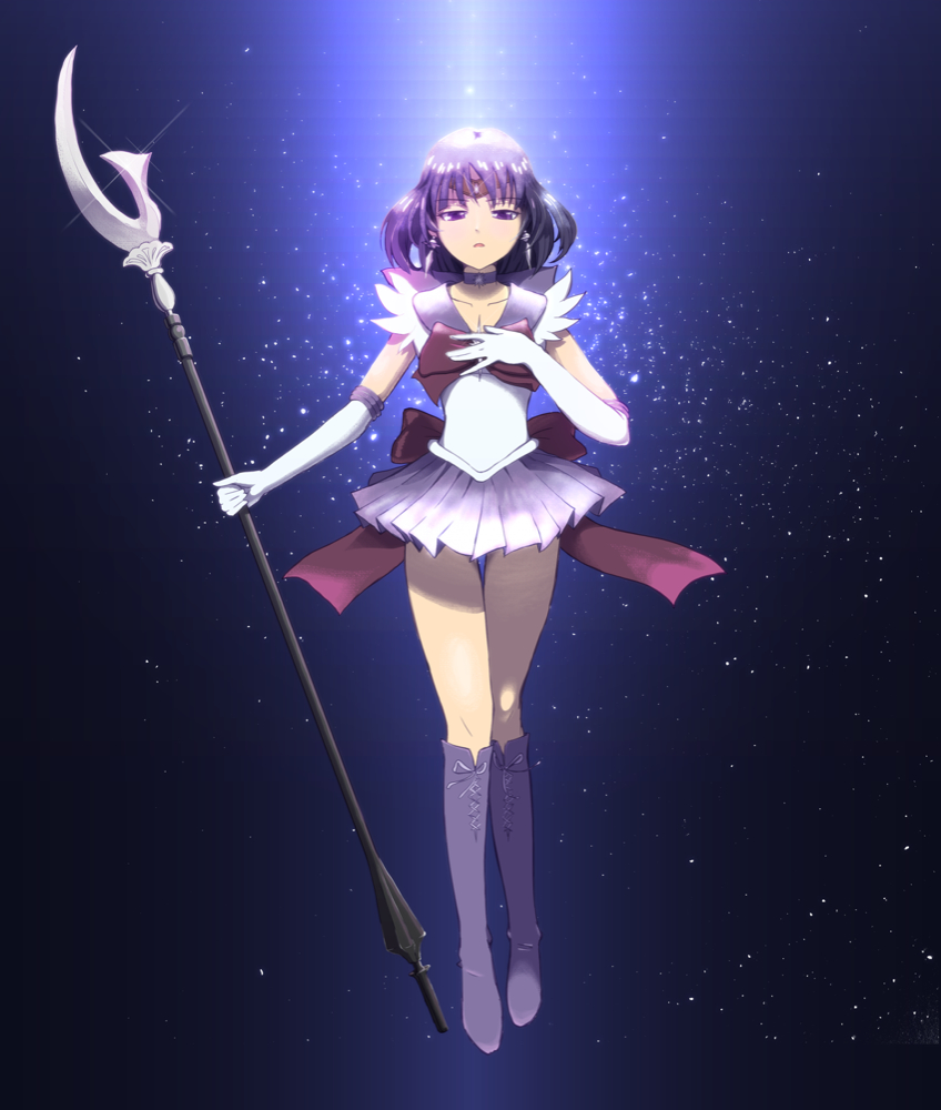 tomoe hotaru and sailor saturn (bishoujo senshi sailor moon) drawn by las_(las72)