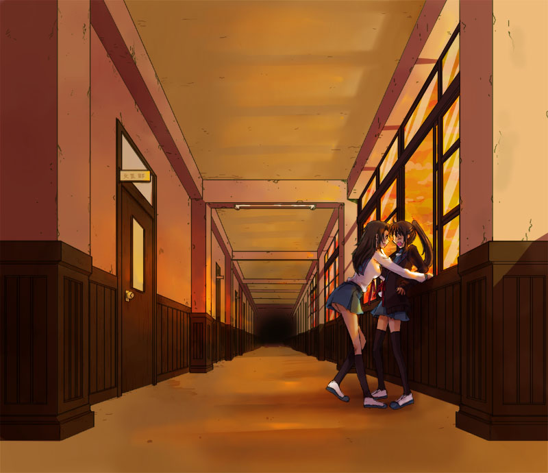 kyonko and koizumi itsuki (suzumiya haruhi no yuuutsu) drawn by doku_ta_pepperko