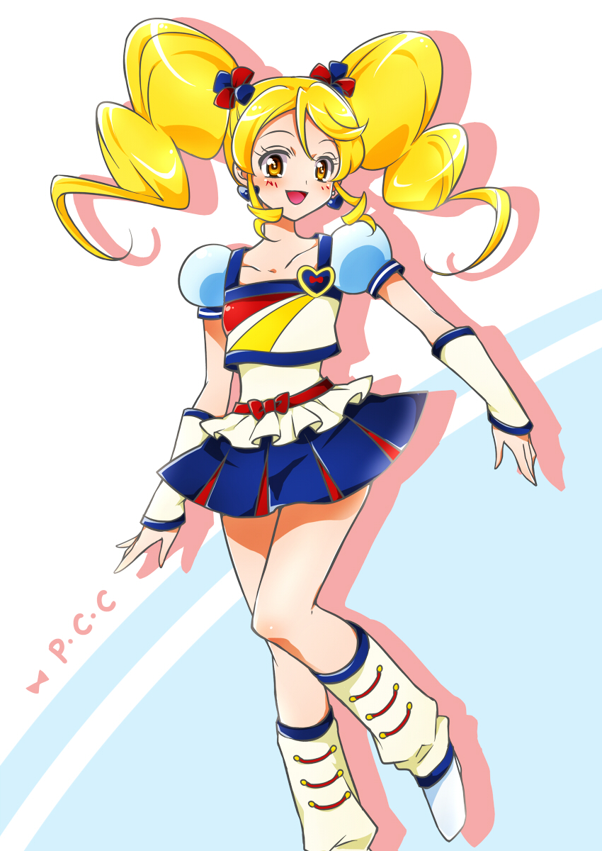 oomori yuuko and cure honey (precure and 1 more) drawn by kagami_chihiro