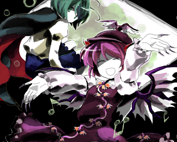 mystia lorelei and wriggle nightbug (touhou) drawn by 79inko