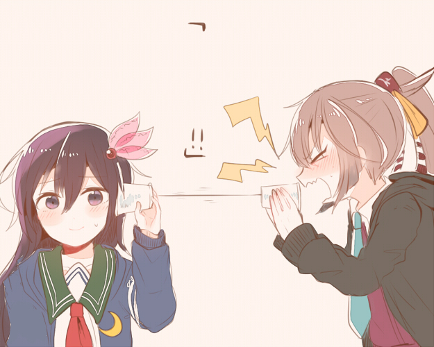 kisaragi, kazagumo, and kisaragi kai ni (kantai collection) drawn by itomugi-kun