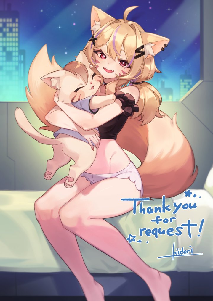 shyrei faolan and pokatto (indie virtual youtuber) drawn by yau5531