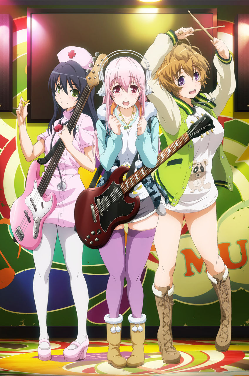 super sonico, watanuki fuuri, and fujimi suzu (nitroplus and 1 more)