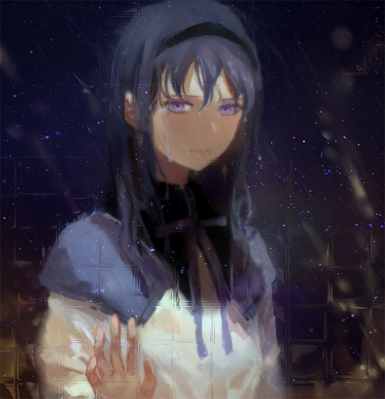 akemi homura (mahou shoujo madoka magica) drawn by achyue