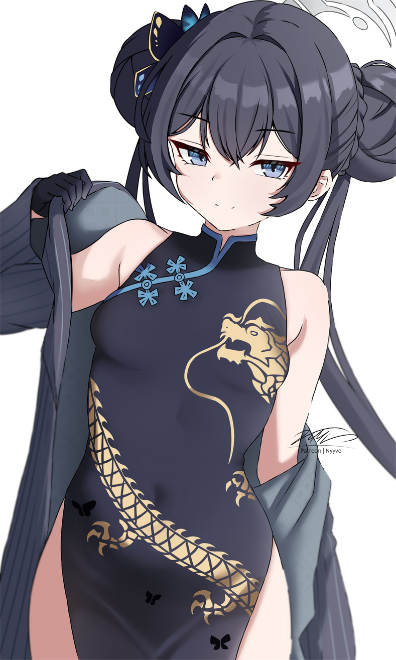 kisaki (blue archive) drawn by nyyve