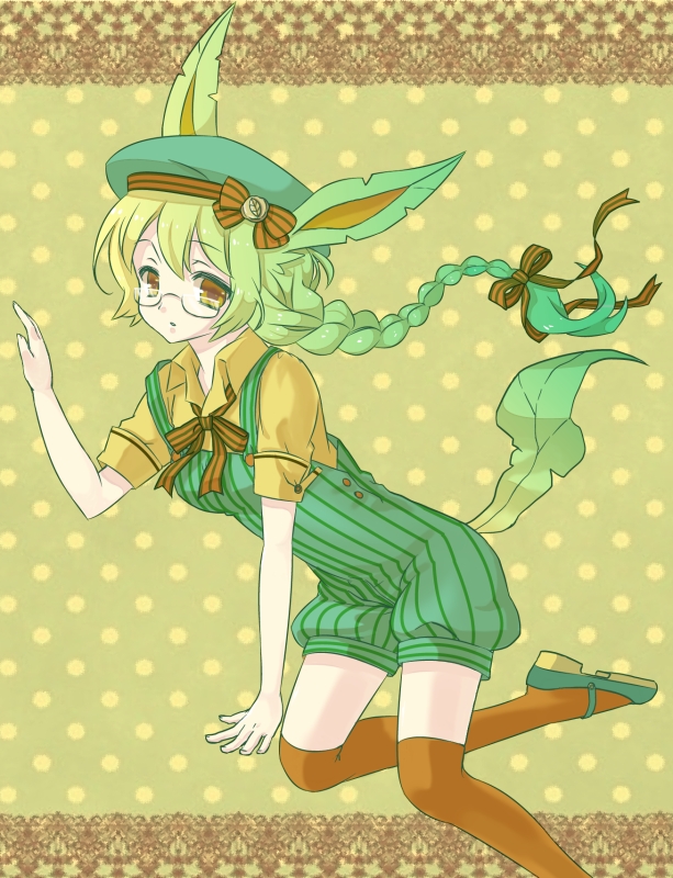 leafeon (original and 1 more) drawn by shiguma_(2013)