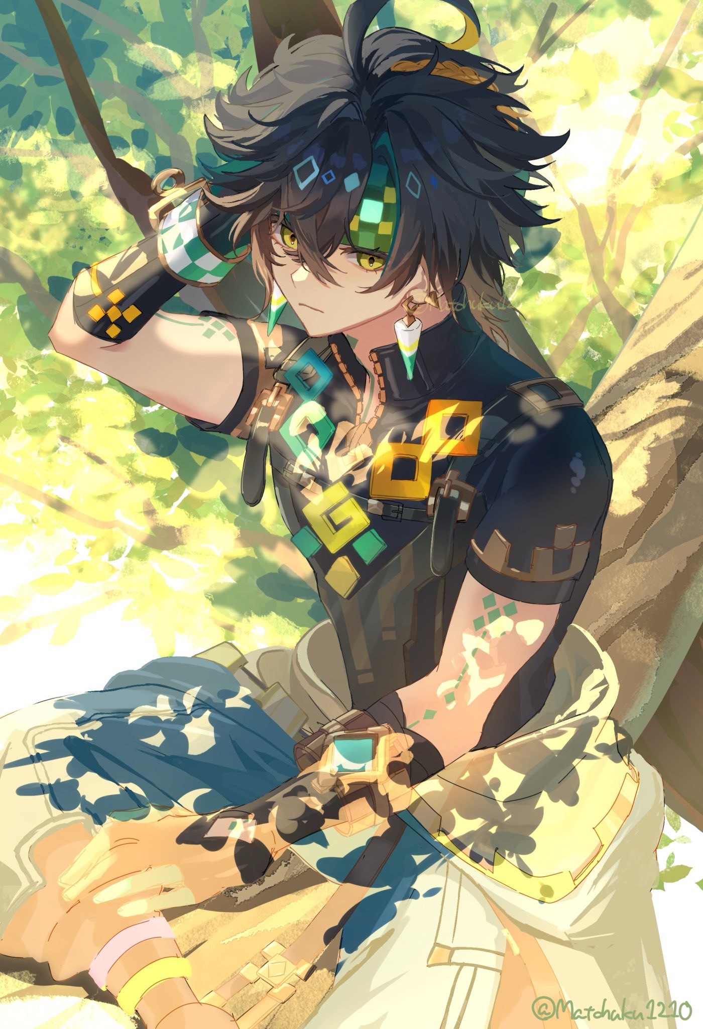 Kinich genshin impact drawn by matohuku1210 danbooru