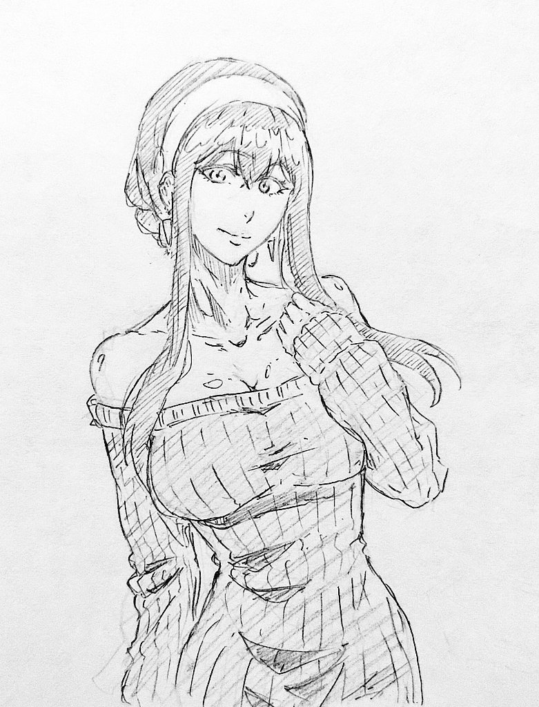 yor briar (spy x family) drawn by rakusakugk