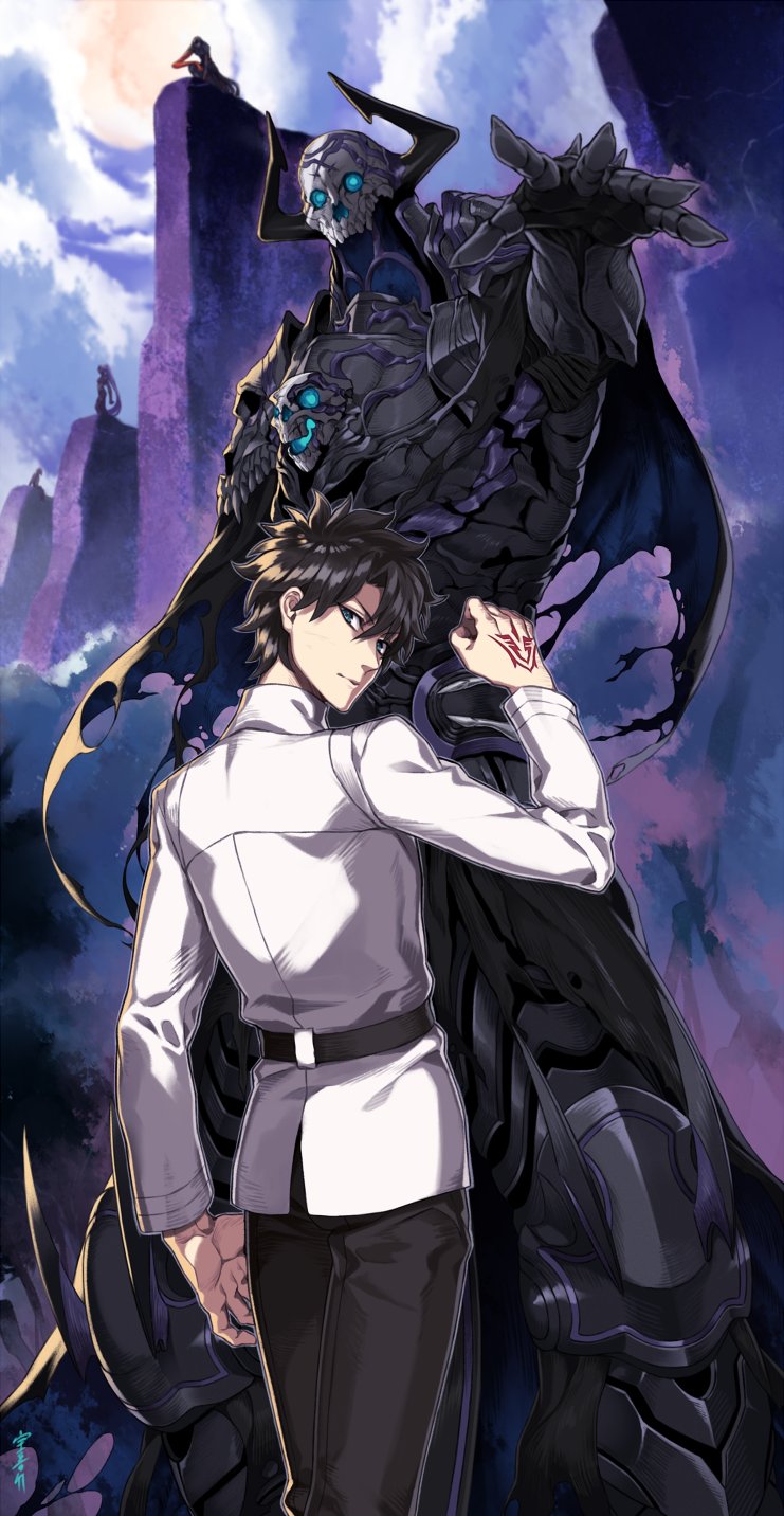 fujimaru ritsuka, hassan of serenity, king hassan, assassin, female assassin, and 1 more (fate and 1 more) drawn by sora_yoshitake_yuda