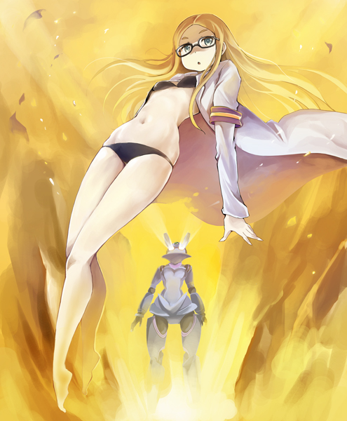 natasha and roboko (sekai seifuku: bouryaku no zvezda) drawn by kubocha