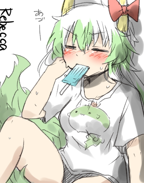 kamishirasawa keine and ex-keine (touhou) drawn by rebecca_(keinelove)
