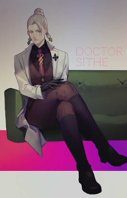 courtney sithe (ace attorney and 2 more) drawn by tamami