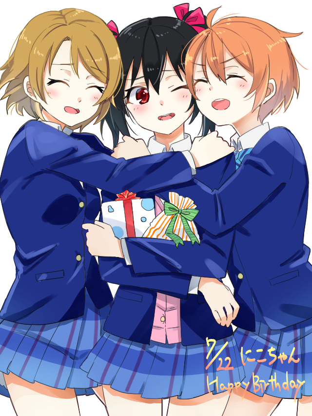 yazawa nico, hoshizora rin, and koizumi hanayo (love live! and 1 more) drawn by taiki_(ozone)