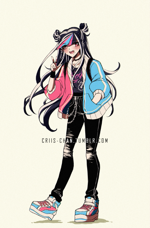 mioda ibuki (danganronpa and 1 more) drawn by criis-chan
