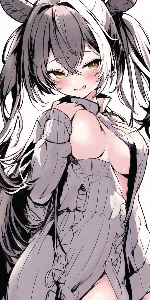 nanashi mumei (hololive and 1 more) drawn by bubu2kufo
