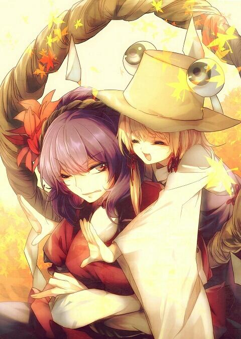 moriya suwako and yasaka kanako (touhou) drawn by no-kan