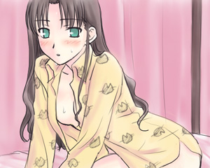 tohsaka rin (fate and 1 more) drawn by boribeya