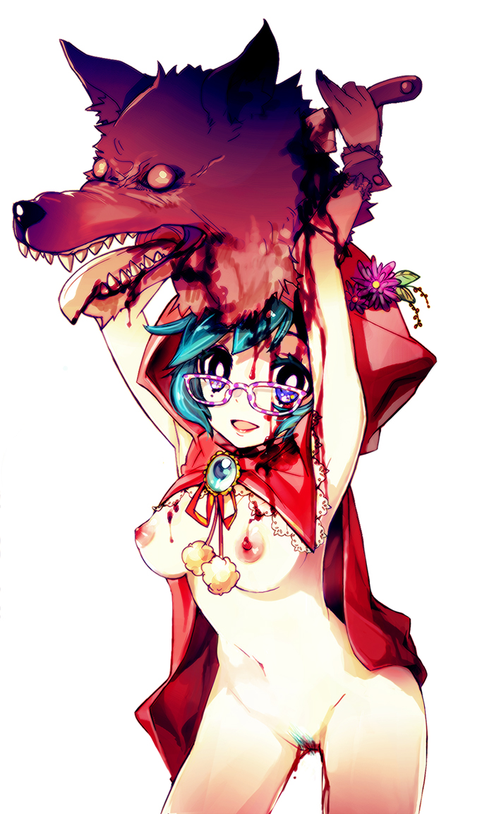 little red riding hood and big bad wolf (little red riding hood) drawn by alicecrazy