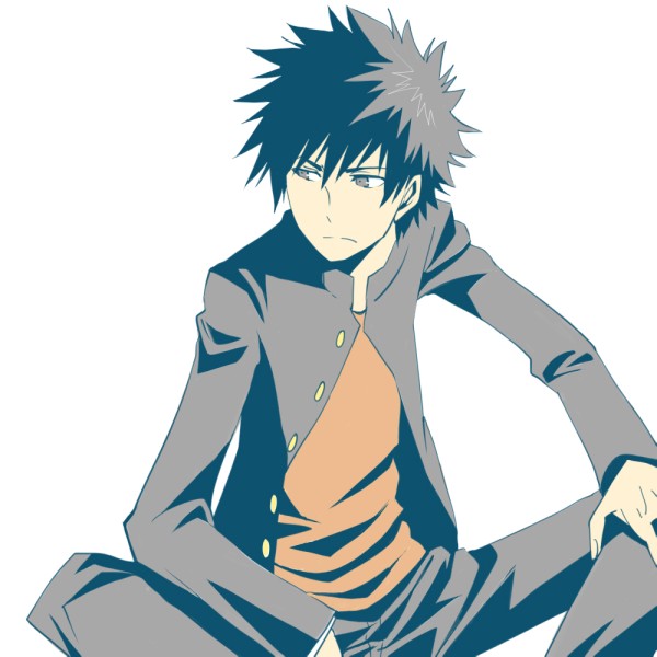 kamijou touma (toaru majutsu no index) drawn by kamekoya_sato