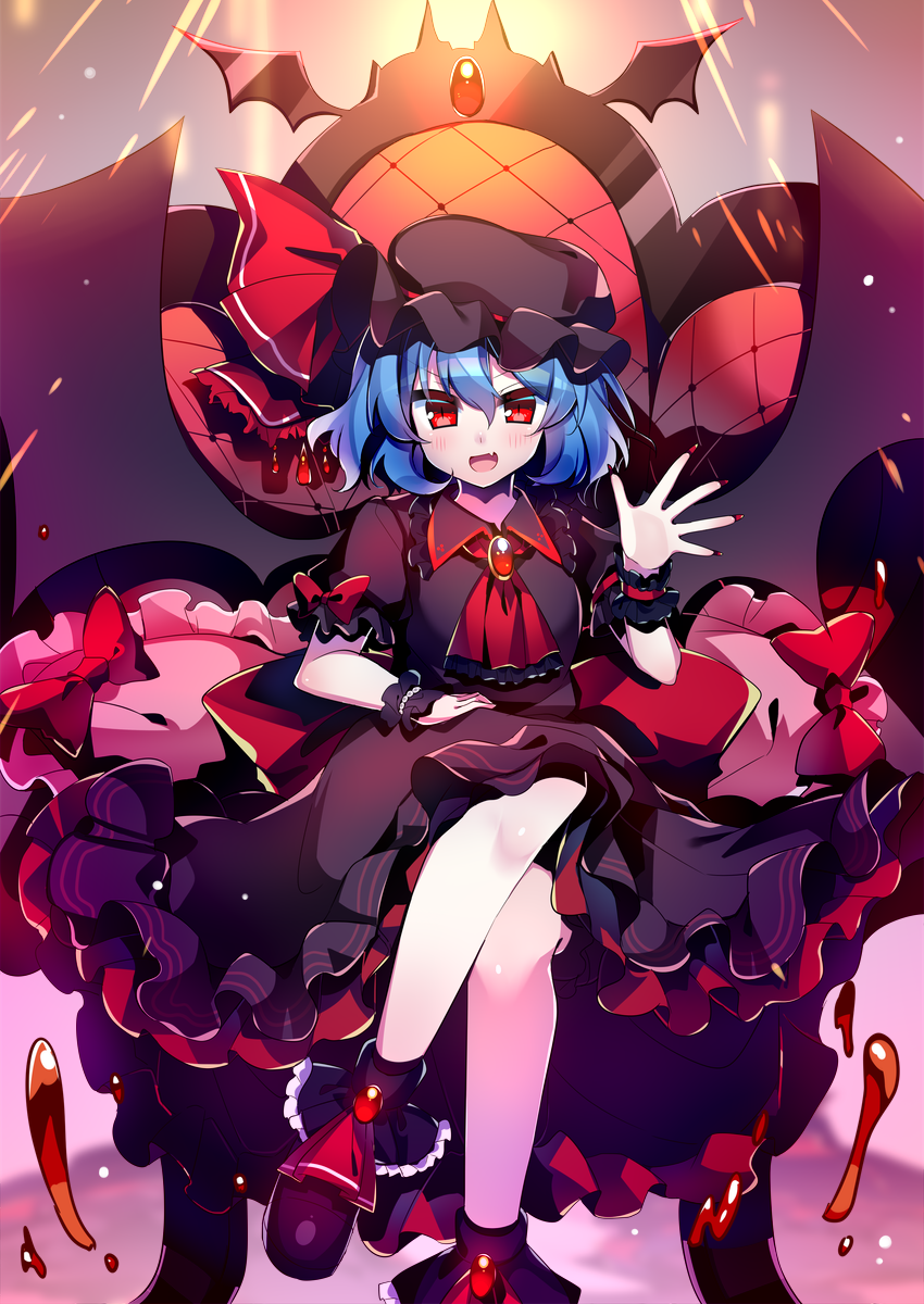 remilia scarlet (touhou and 1 more) drawn by kujou_mikuru