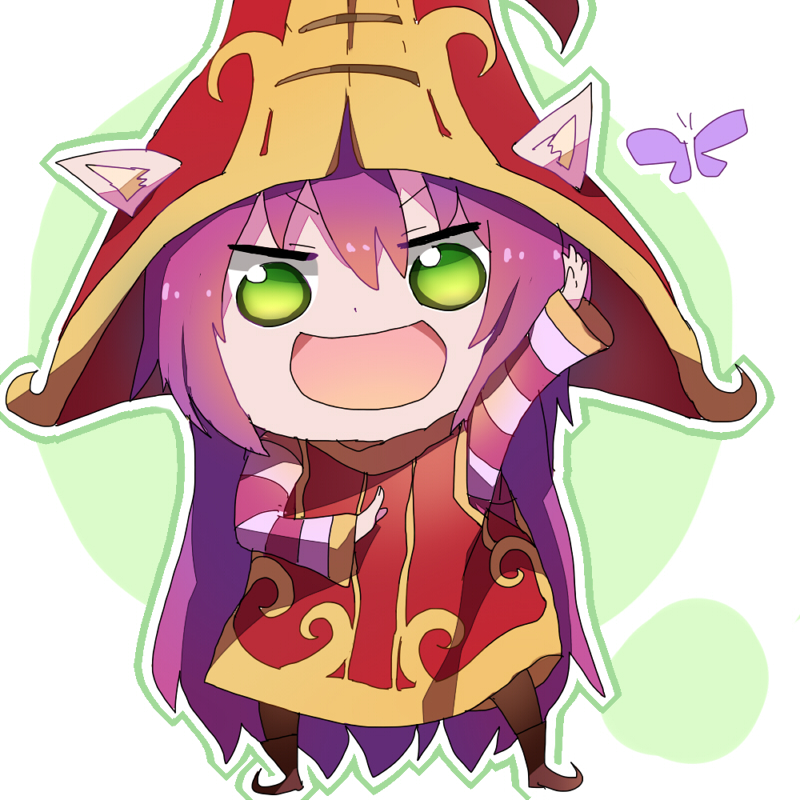 lulu, doma umaru, and komaru (league of legends and 1 more) drawn by samiya_(samiyaan)