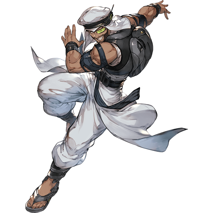 rashid (granblue fantasy and 2 more) drawn by minaba_hideo
