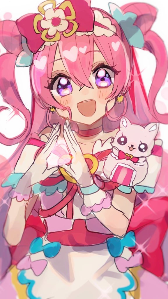nagomi yui, cure precious, and kome-kome (precure and 1 more) drawn by shirano_akihiro