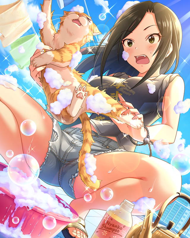 mukai takumi and bucchi (idolmaster and 1 more)