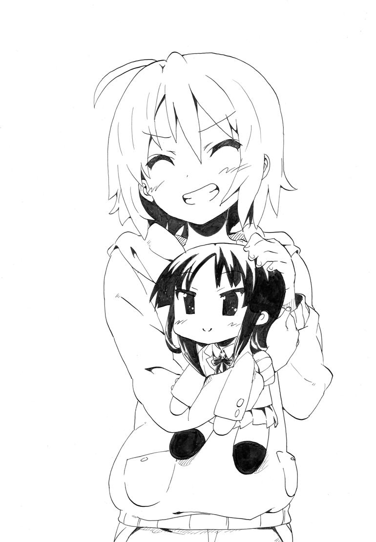 akiyama mio and tainaka ritsu (k-on!) drawn by nome_(nnoommee)