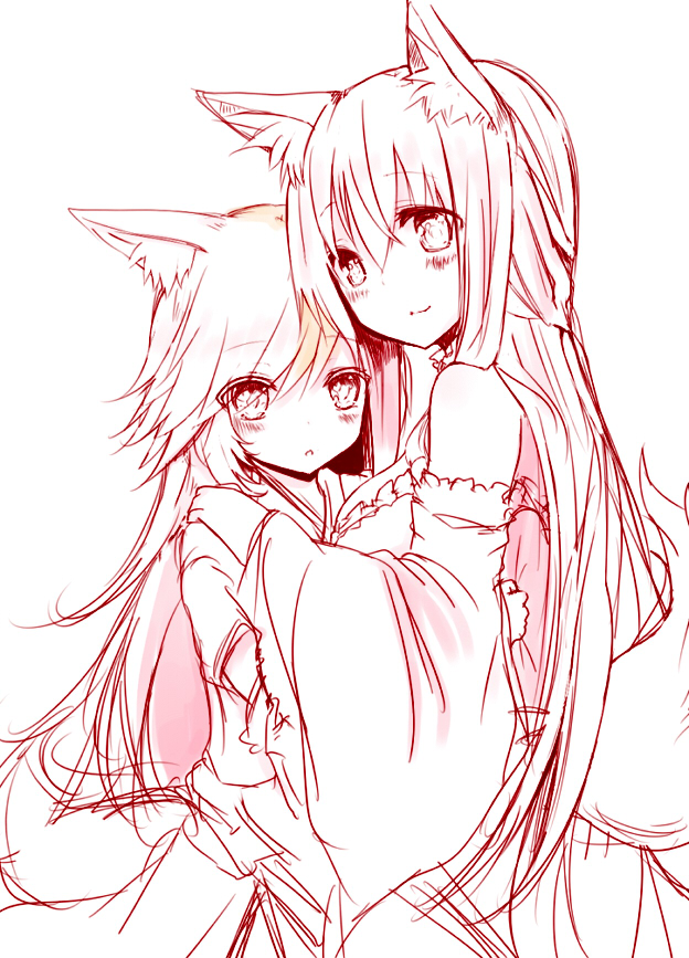 futaba akane and futaba aoi (original) drawn by nanashin_naomi