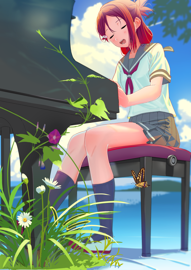 sakurauchi riko (love live! and 1 more) drawn by poligon_(046)