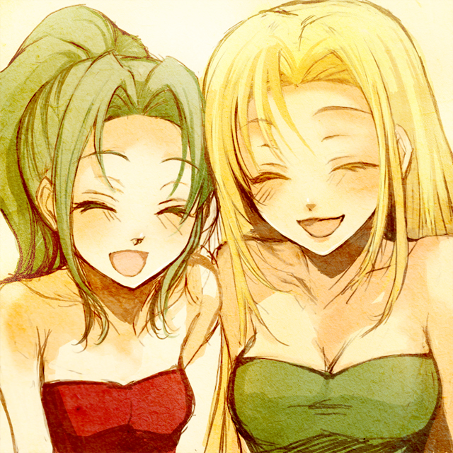 terra branford and celes chere (final fantasy and 1 more) drawn by karin_(karindrops)