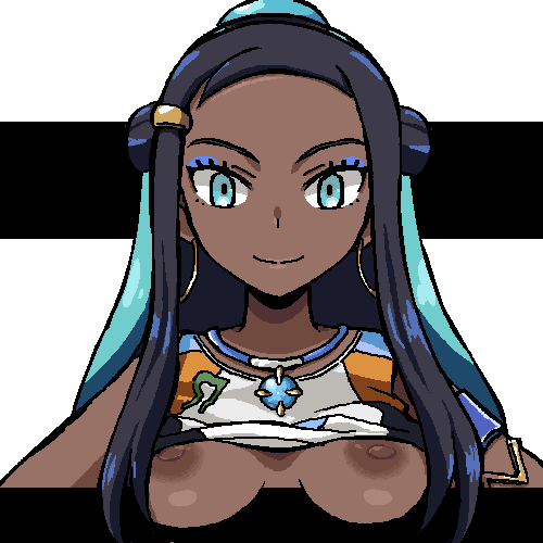 nessa (pokemon and 1 more) drawn by gomatarou_(pixiv196136)