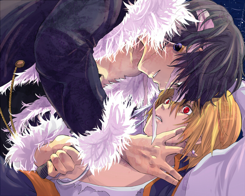 kurapika and chrollo lucilfer (hunter x hunter) drawn by tsukasa_(mooncry)